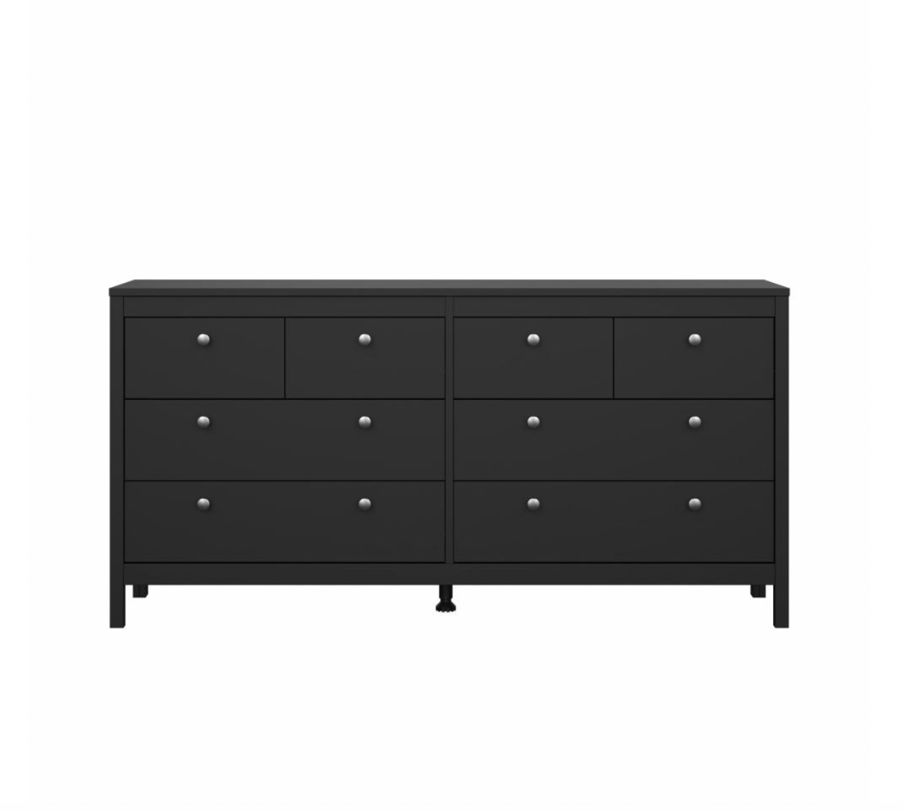 Kommode med 8 skuffer - Black