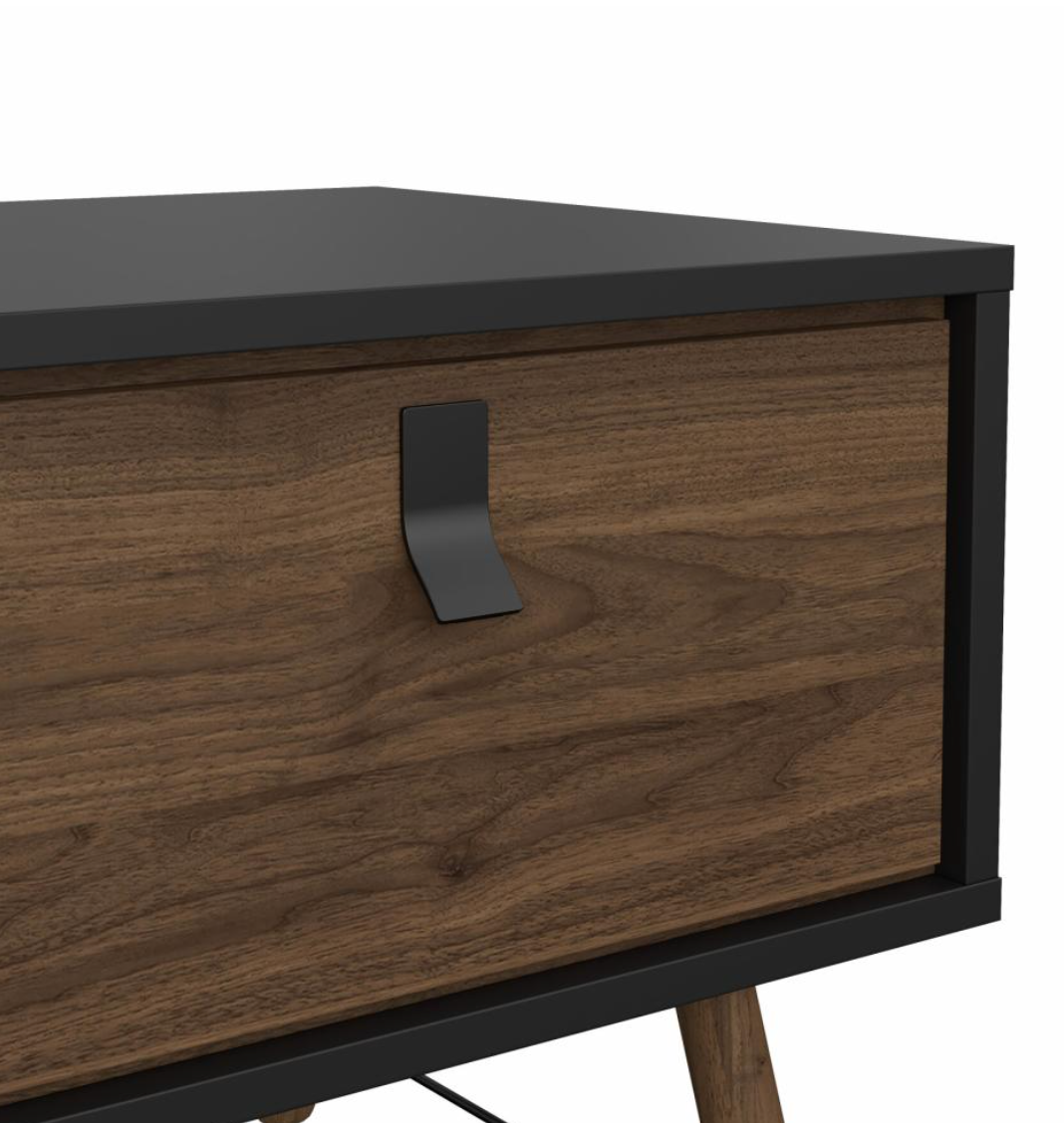 Sofabord Walnut / black