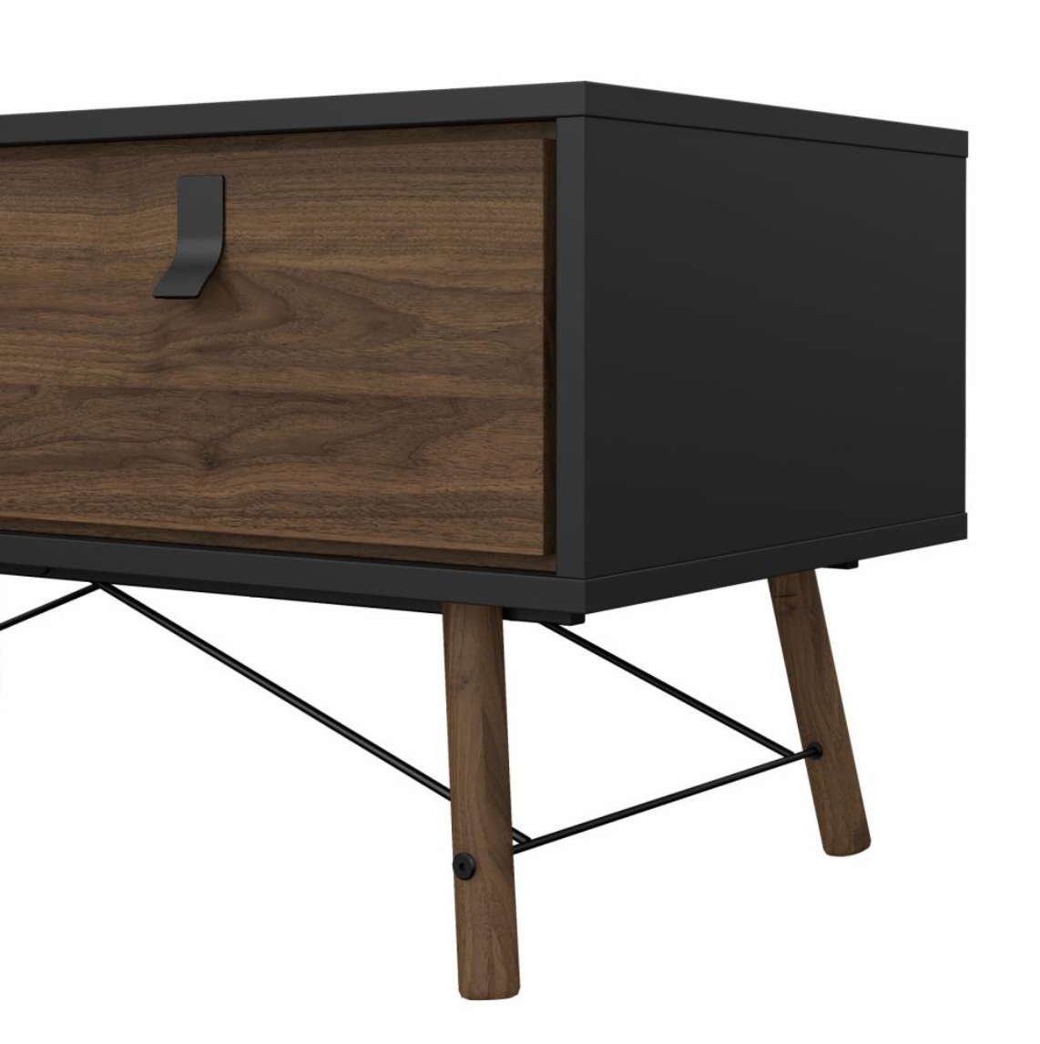 Sofabord Walnut / black