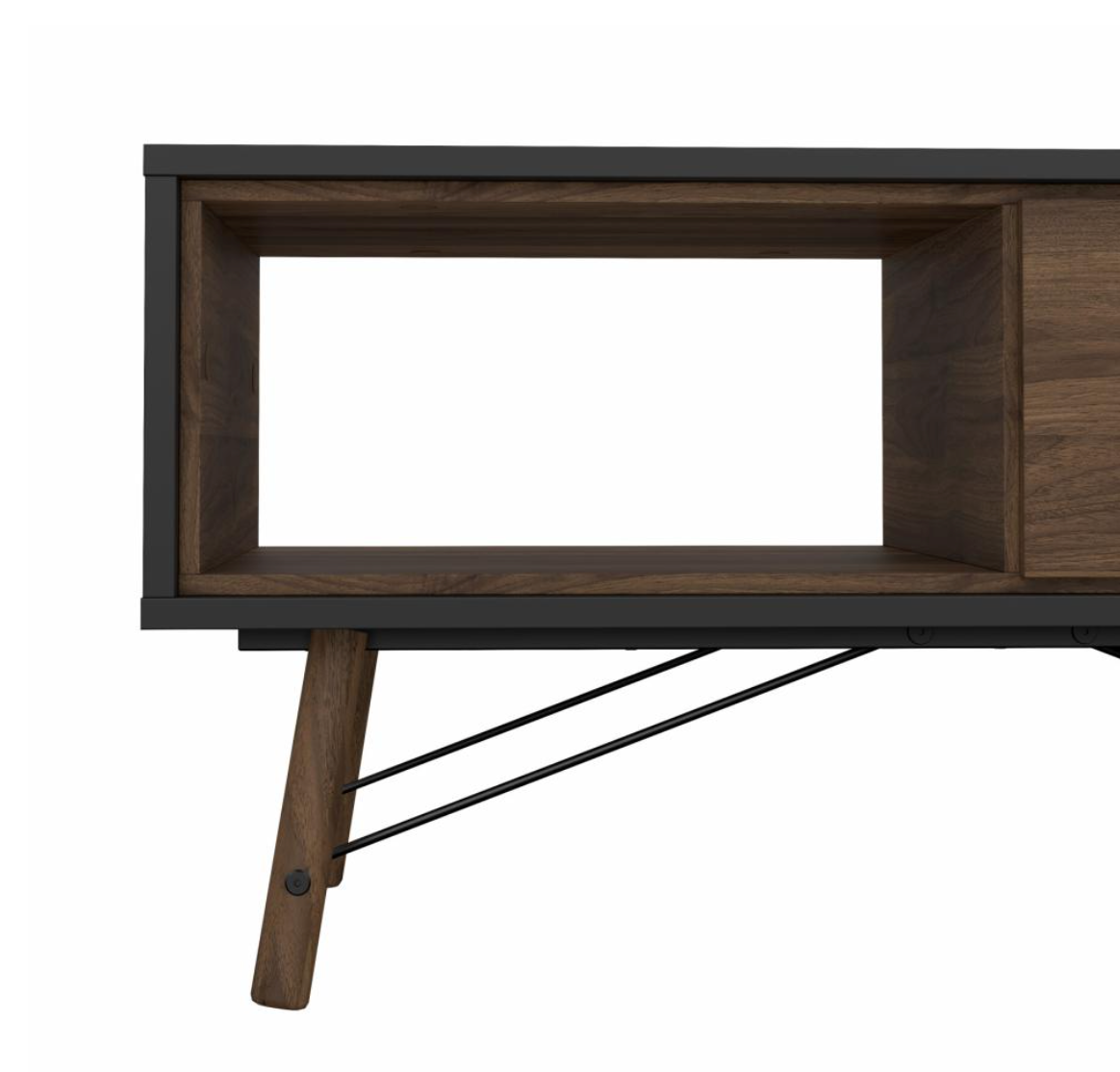 Sofabord Walnut / black
