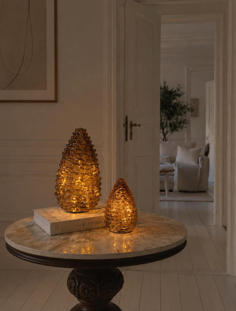 Kogle med led lys - Brown