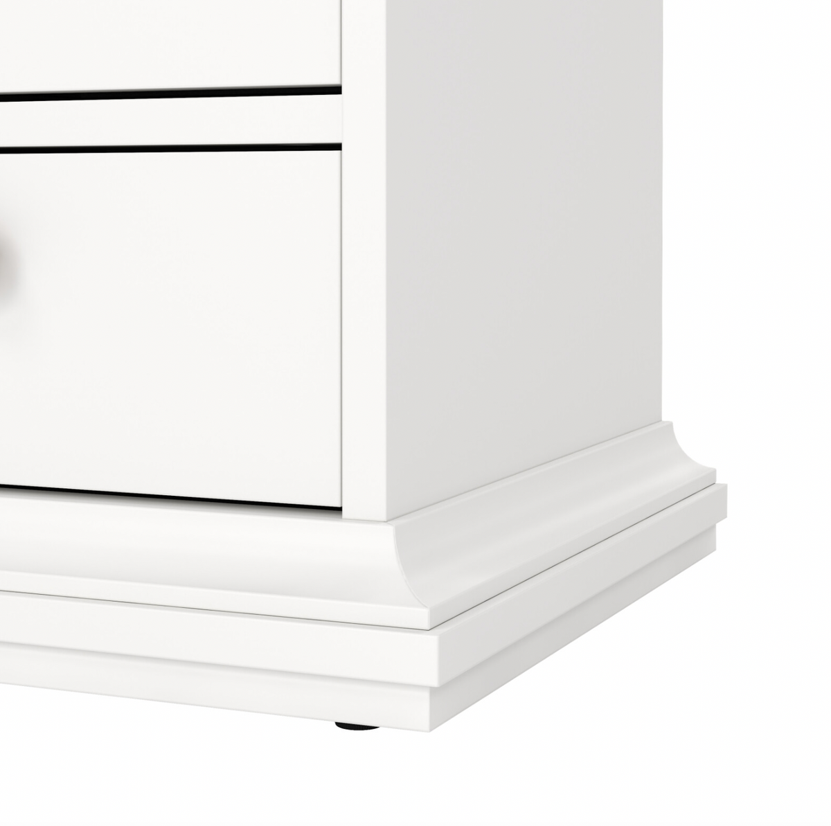Natbord Paris White – 2 skuffer