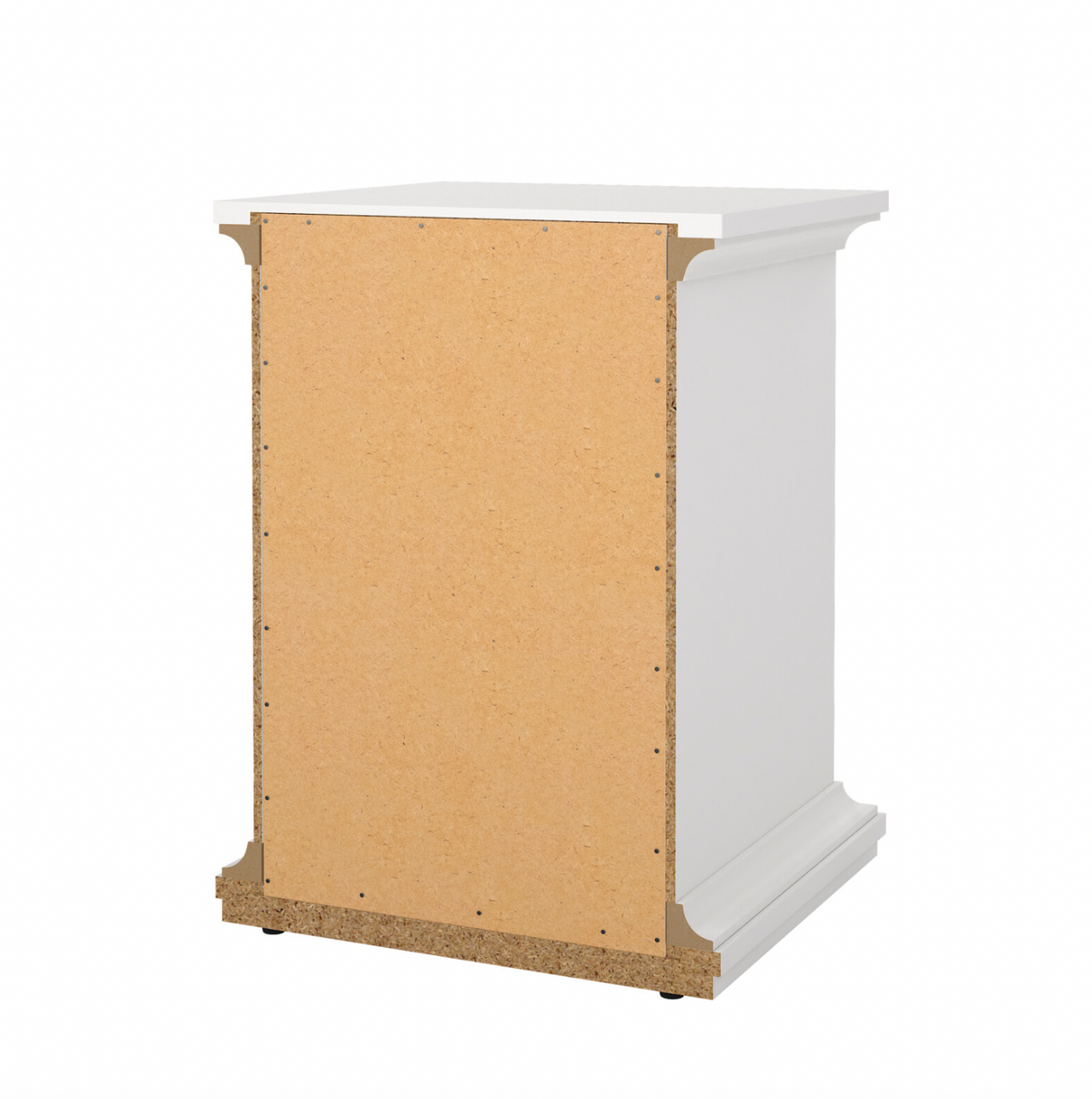 Natbord Paris White – 2 skuffer