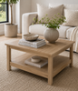 Sofabord med hylde – Jackson Hickory
