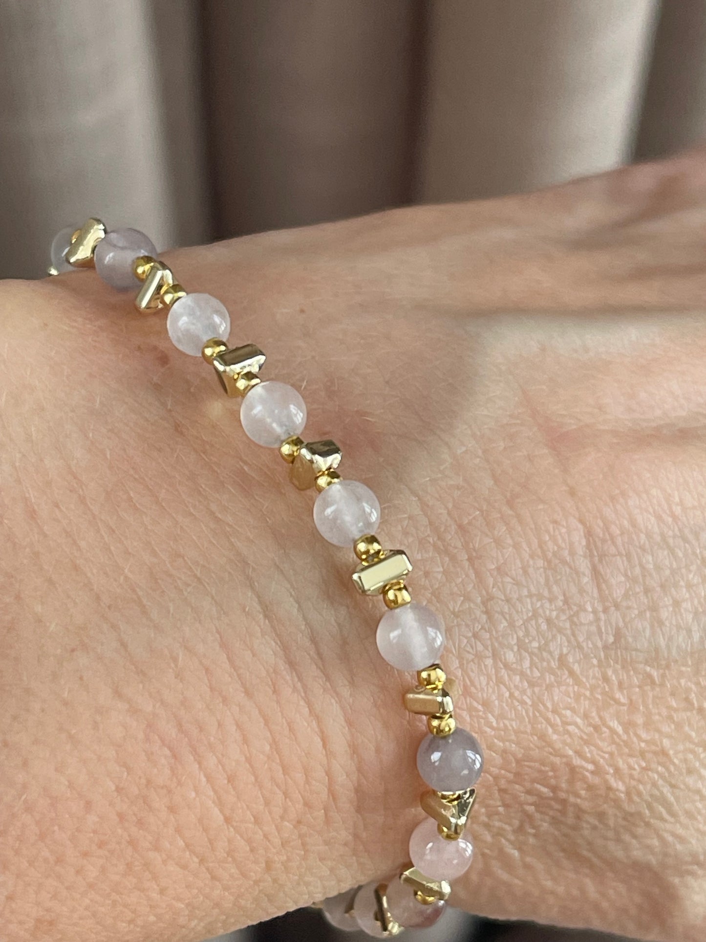 Armbånd TILDE - Natursten - Blush