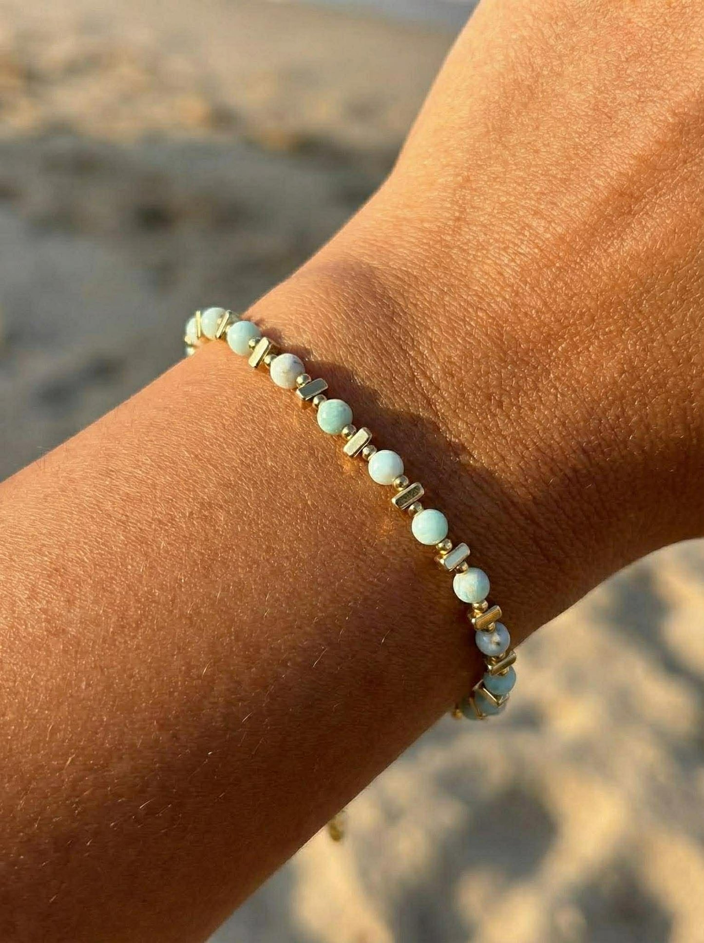 Armbånd TILDE - Natursten - Jade Grøn