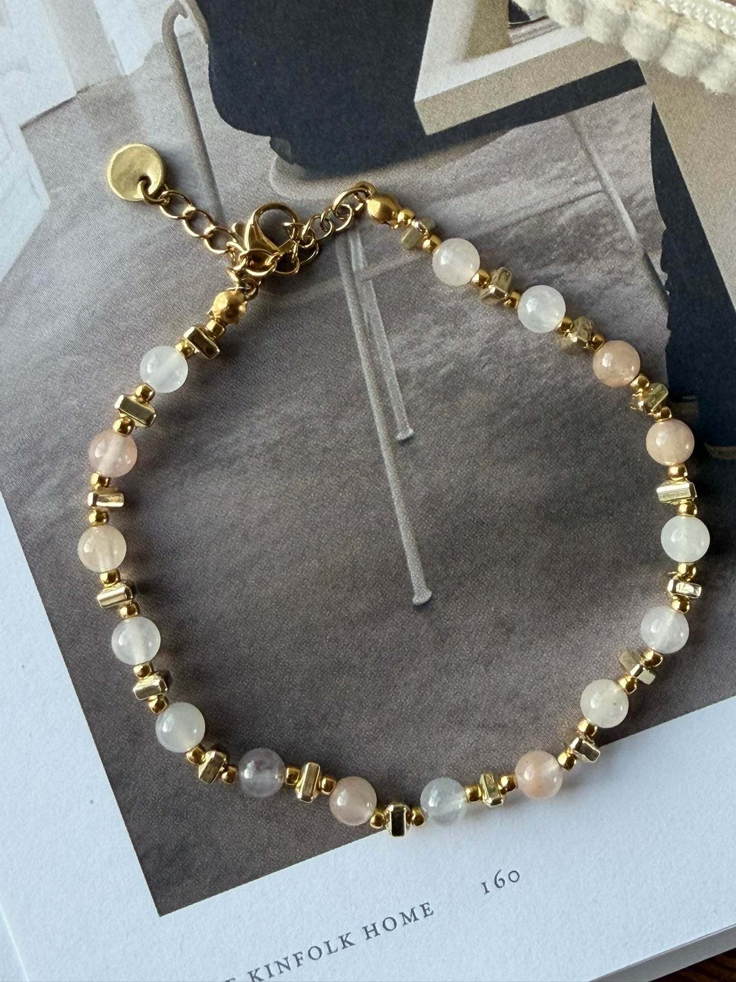 Armbånd TILDE - Natursten - Blush