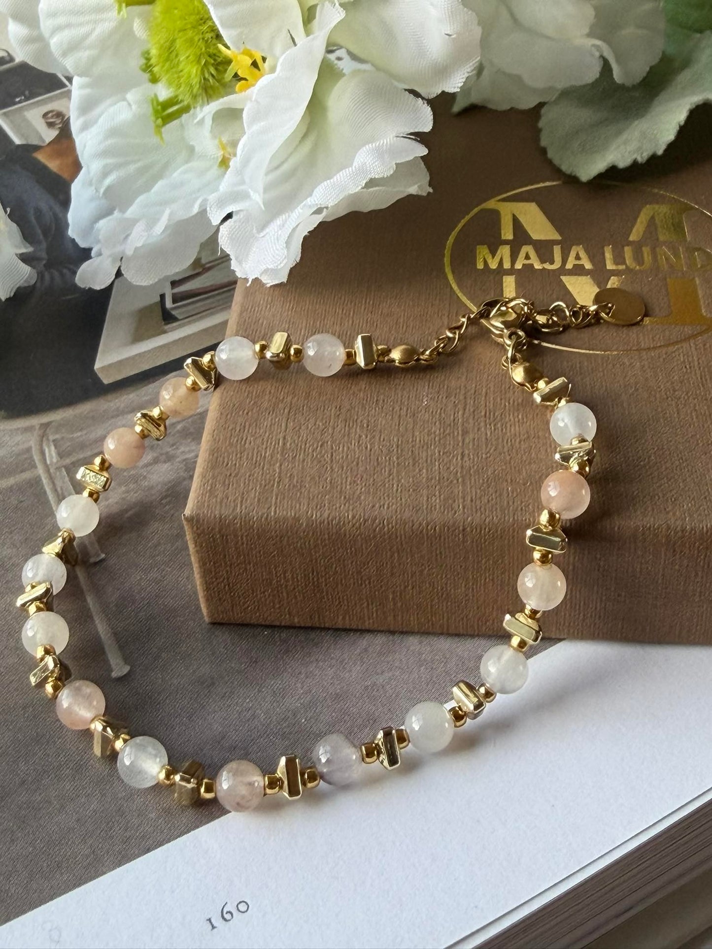 Armbånd TILDE - Natursten - Blush