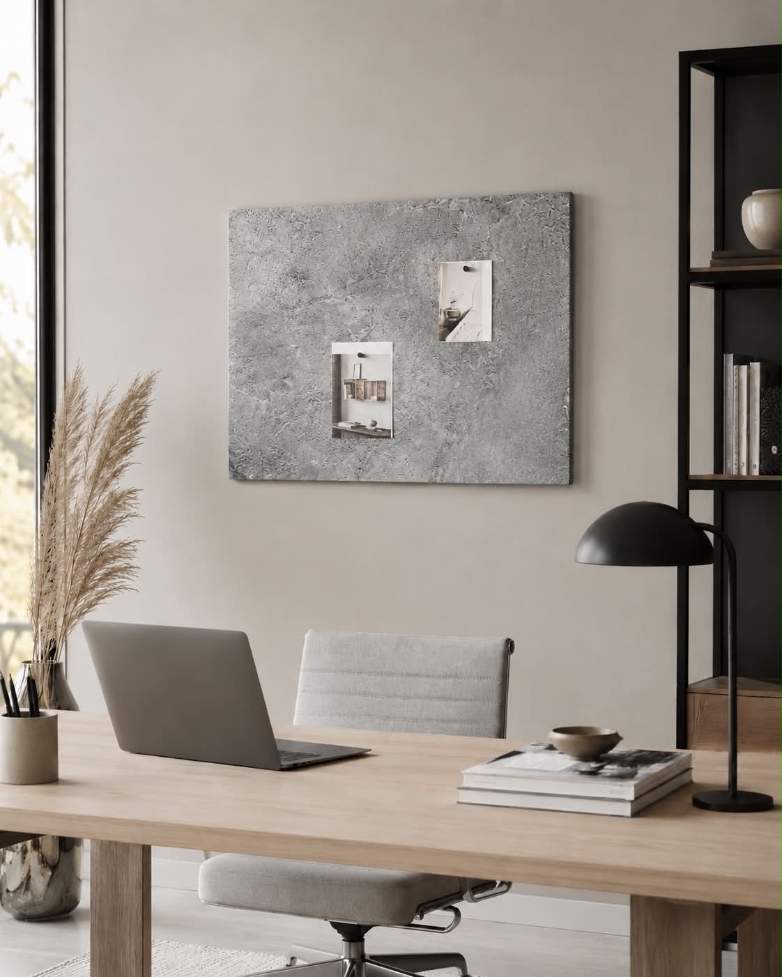 Tavle magnetisk 40x60 - Beton look