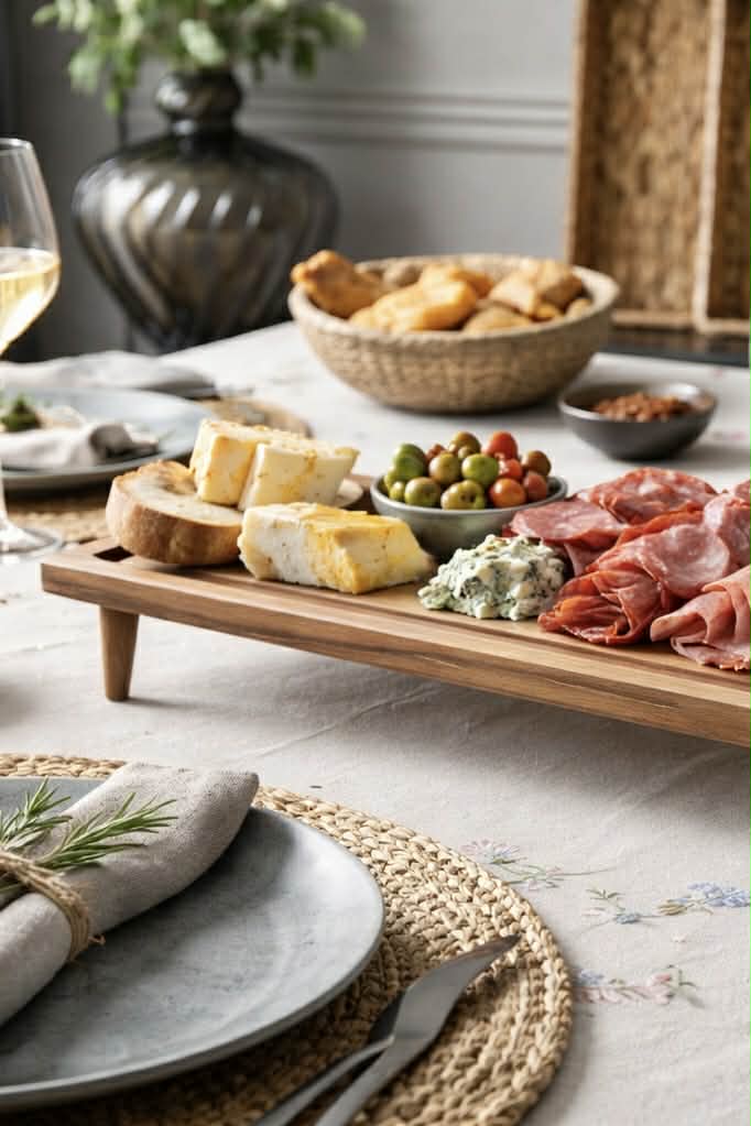 Bakke med ben Akacietræ - God til tapas