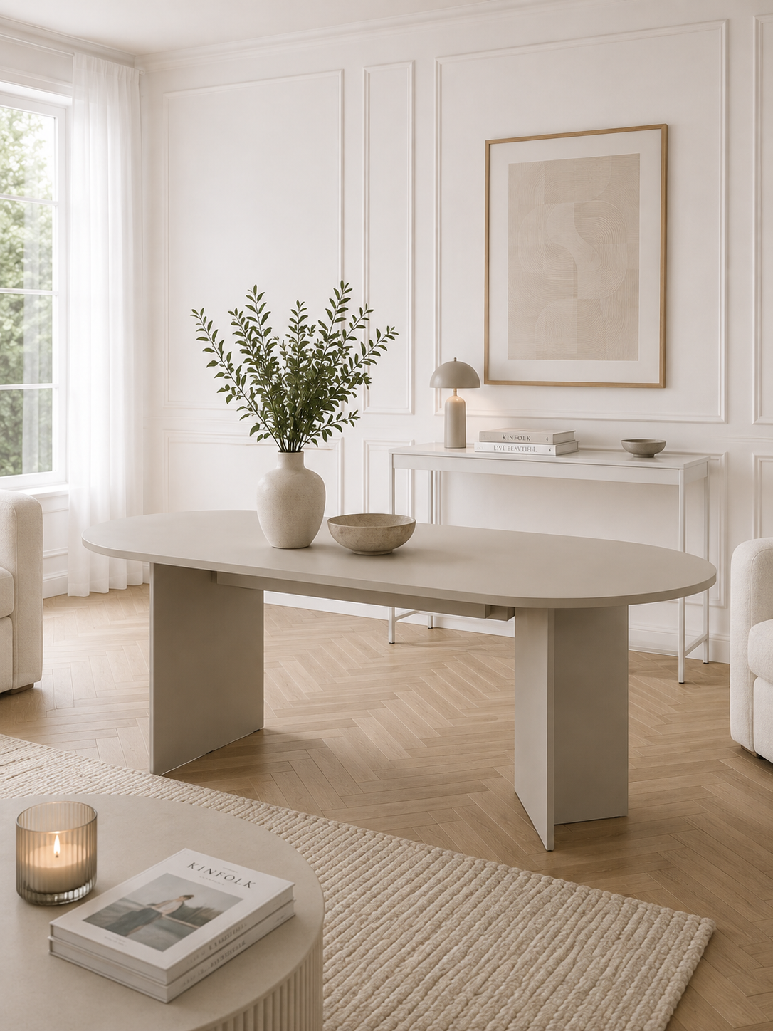 Spisebord Nordic oval Cashmere