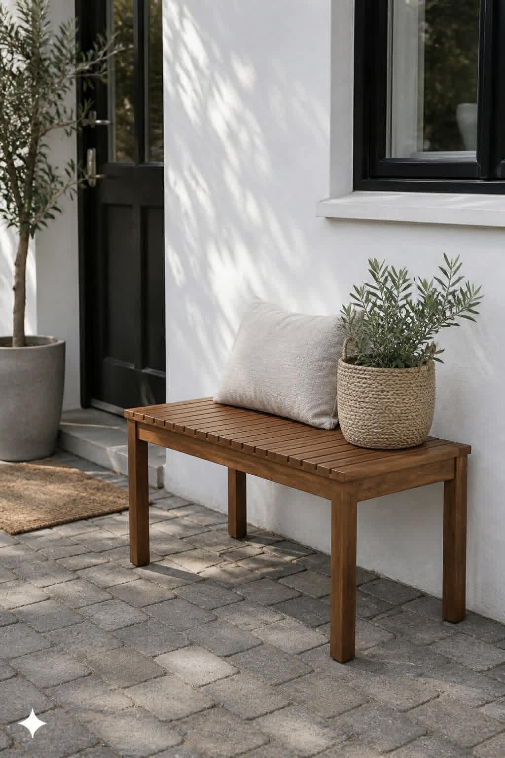 Bænk TOKYO Akacia - 88 cm