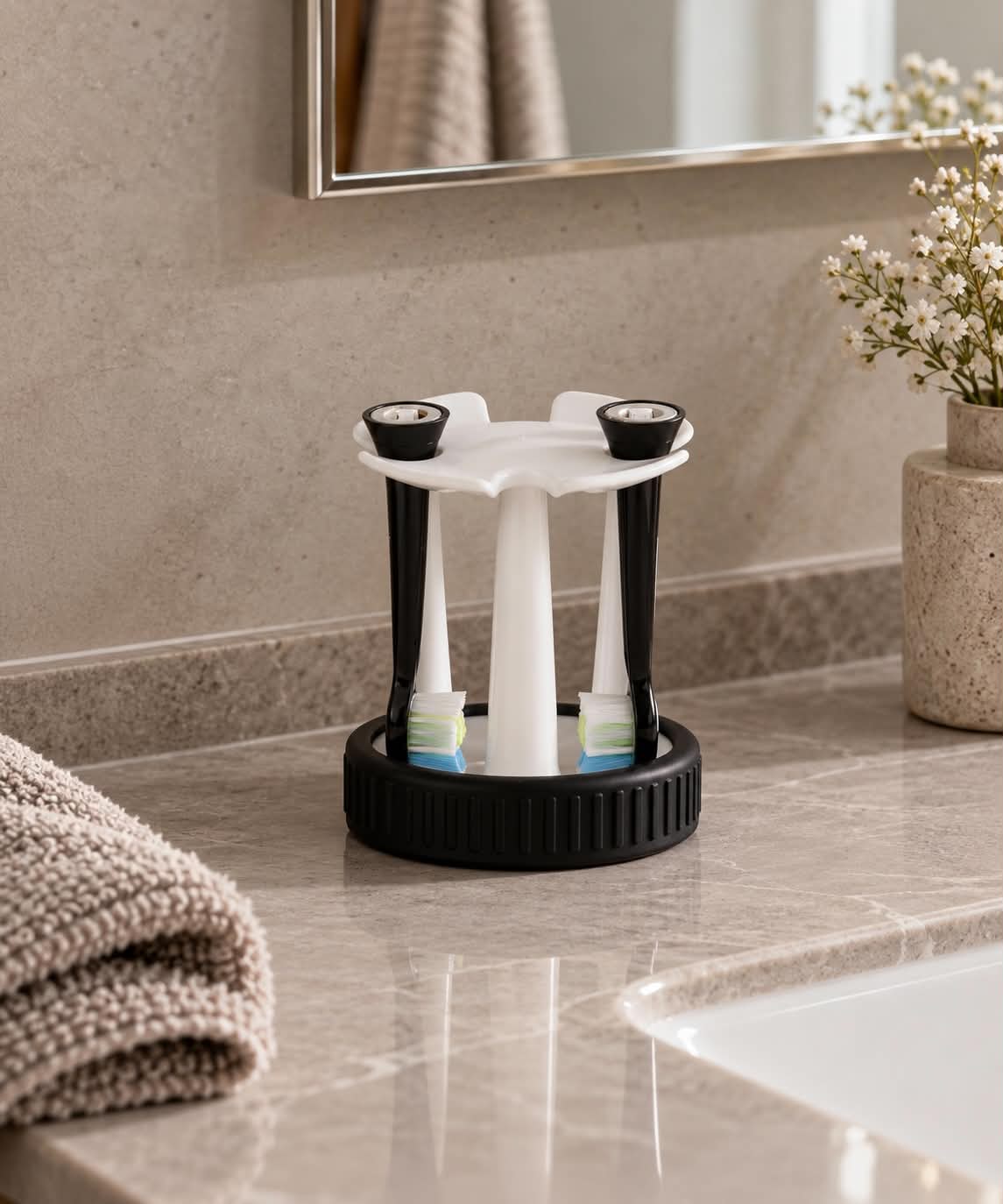 Tandbørsteholder Daily Soft – Hvid porcelæn