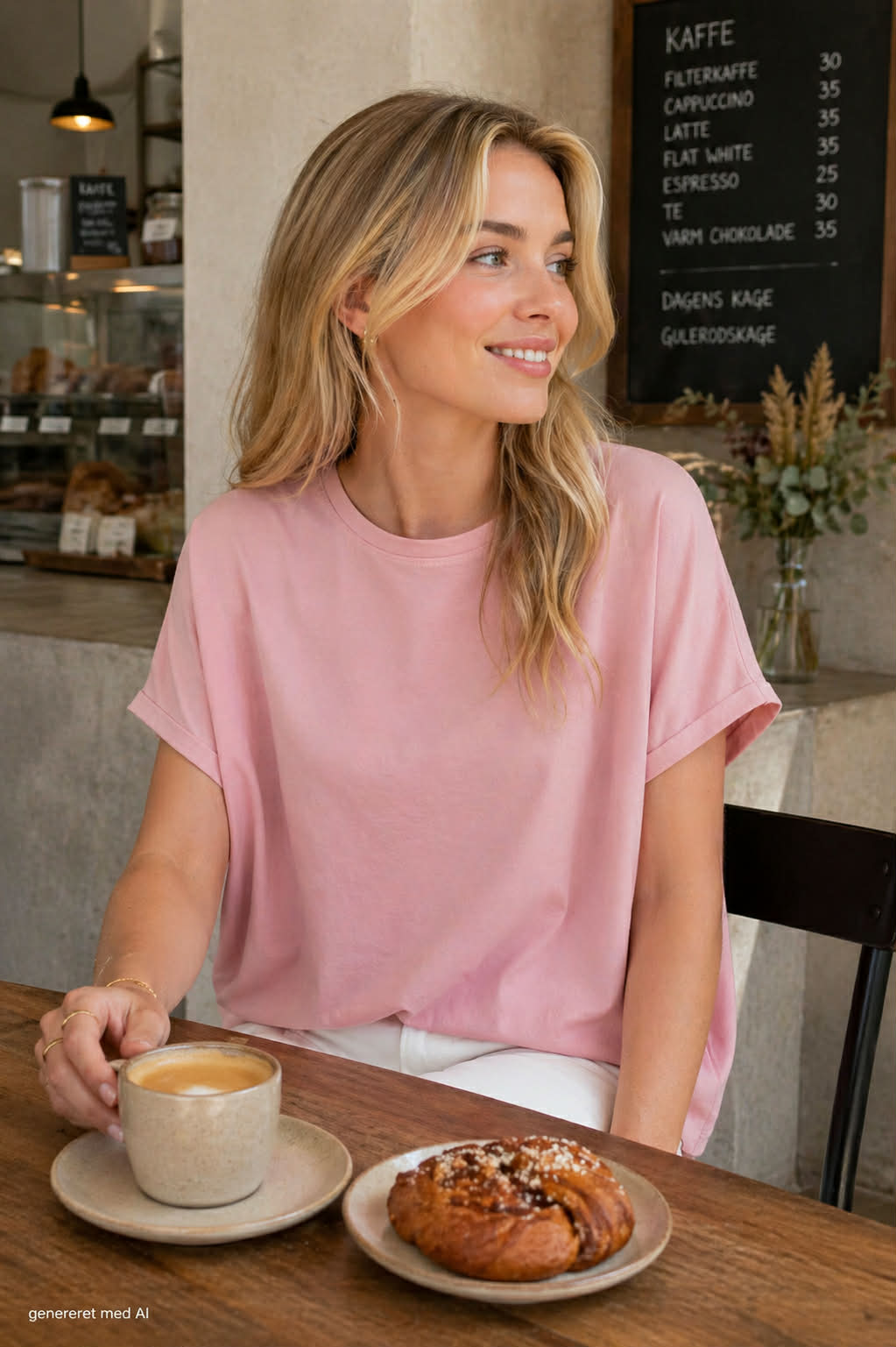 T-shirt MAY loose - Rose
