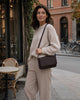 Elegant crossover -  Dark brown – kalveskind læder