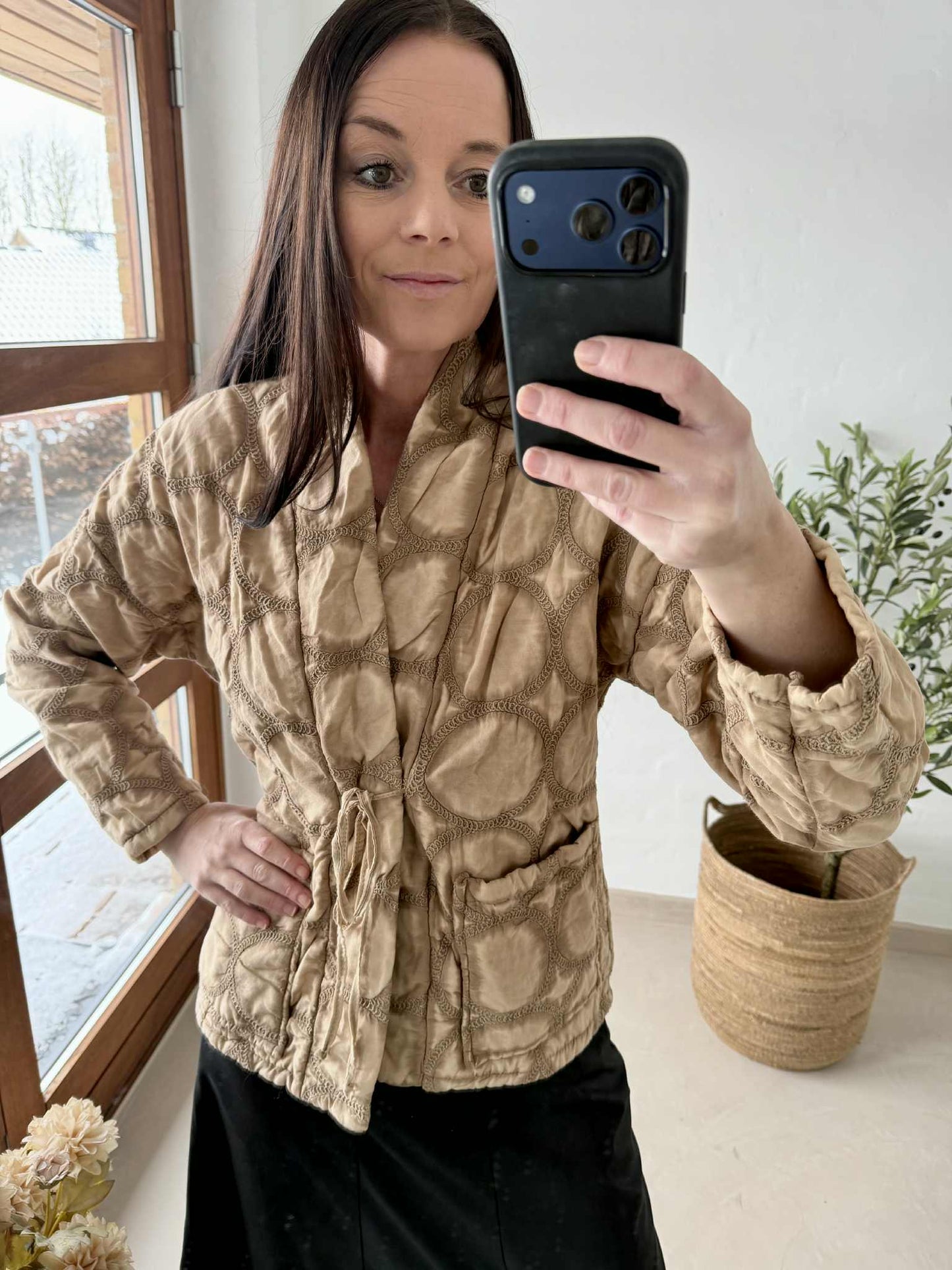 Jakke med broderi - Alison