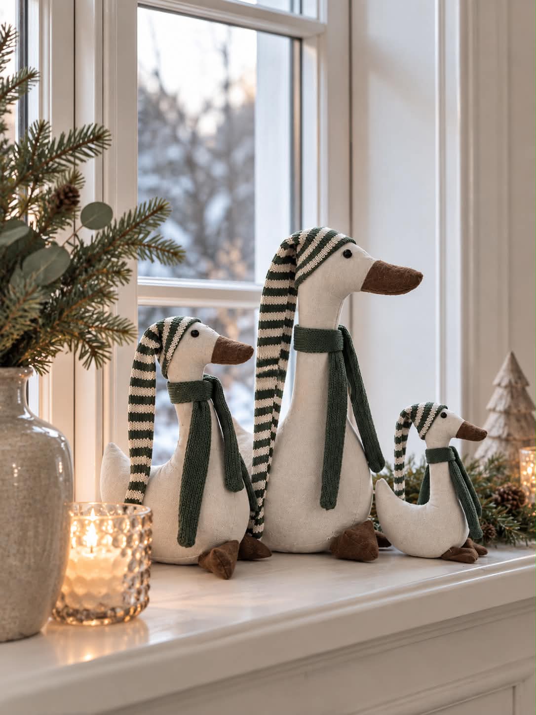 Juleand med grøn hue - Mini