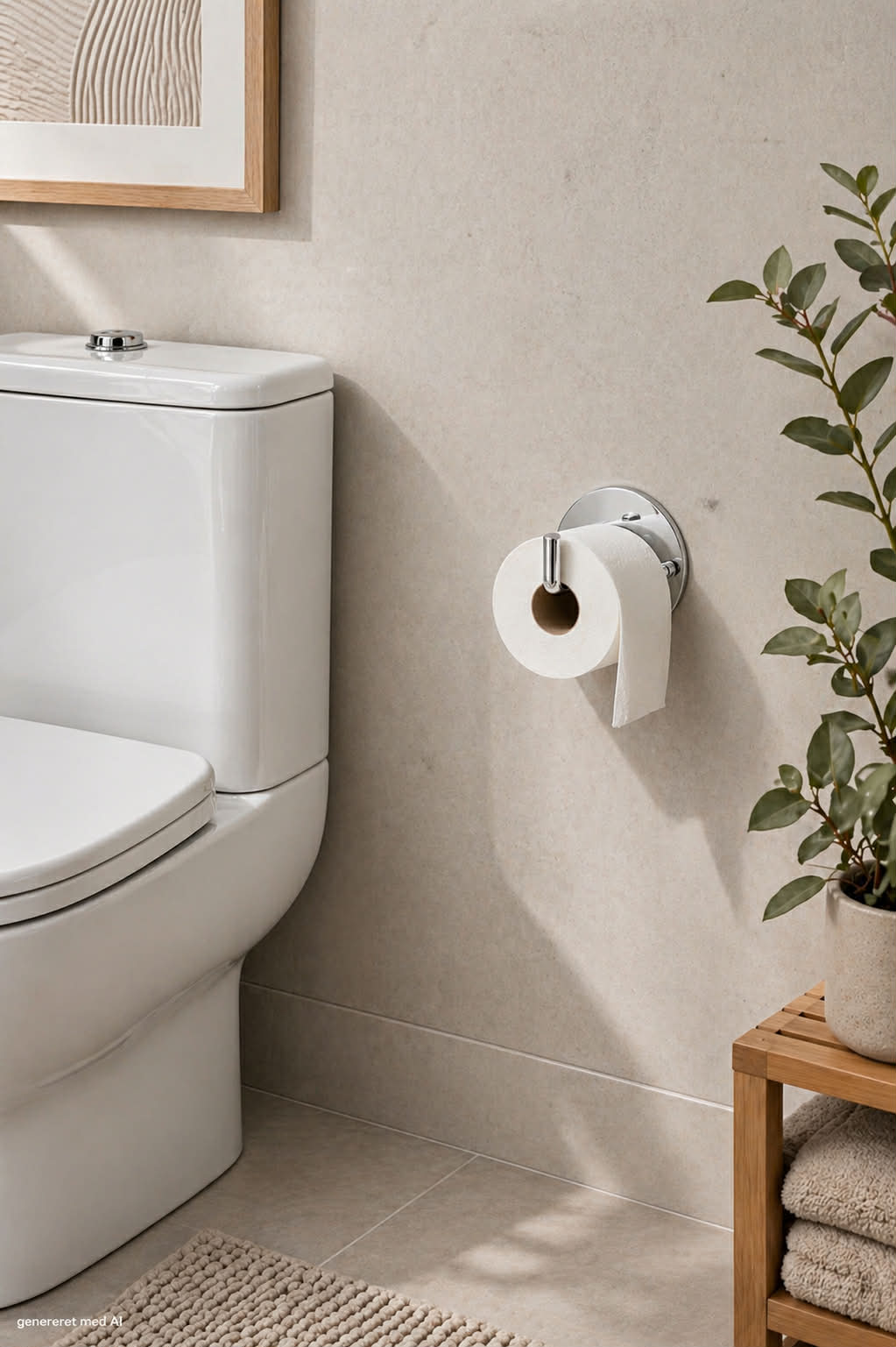 Toiletrulleholder - Krom