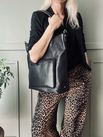 Arbejdstaske / Shopper – Black Lisa - VIAMAJA.DK