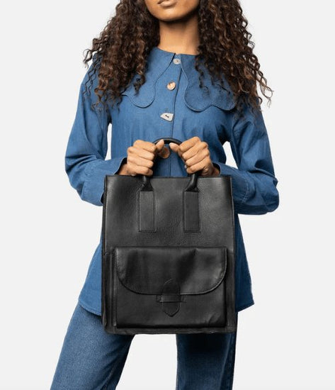 Arbejdstaske / shopper Felicia black - VIAMAJA.DK