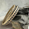 Armbånd Beige m. Swarowski sten