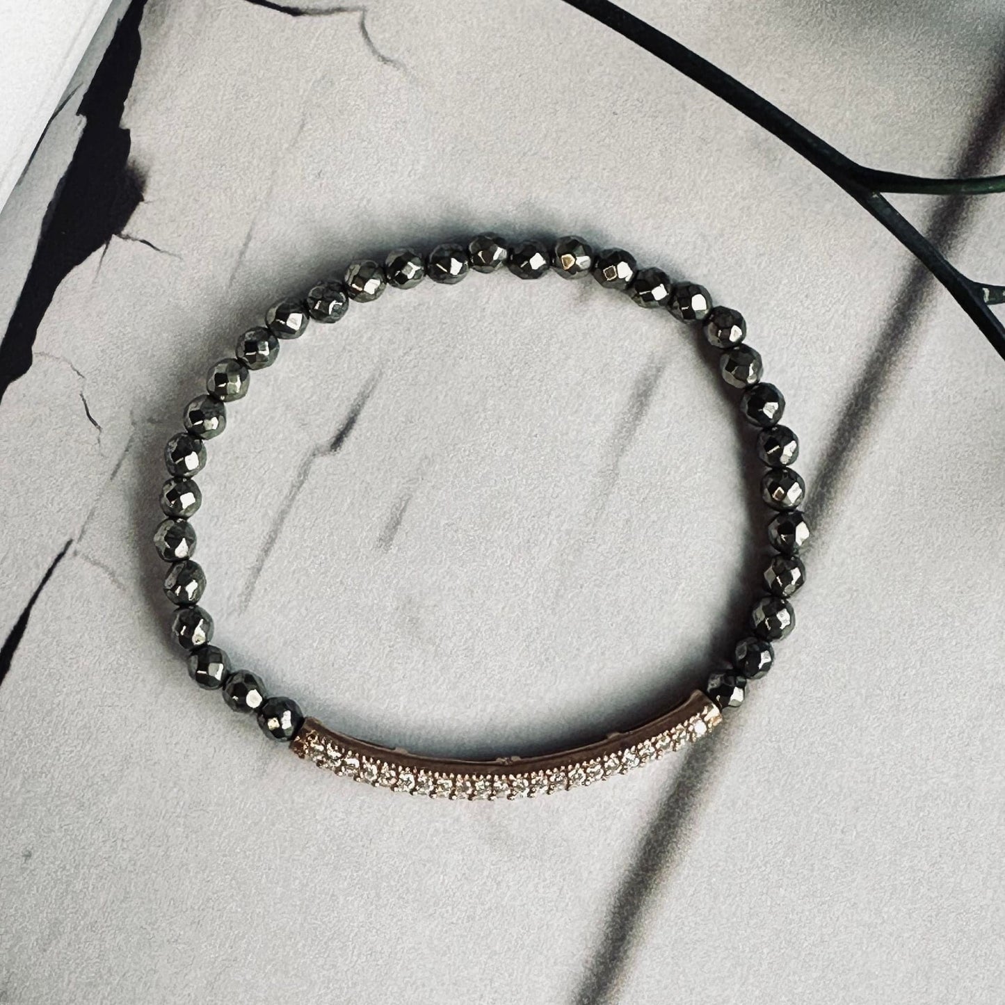 Armbånd Maja PYRIT m. forgyldt sterling silver - VIAMAJA.DK