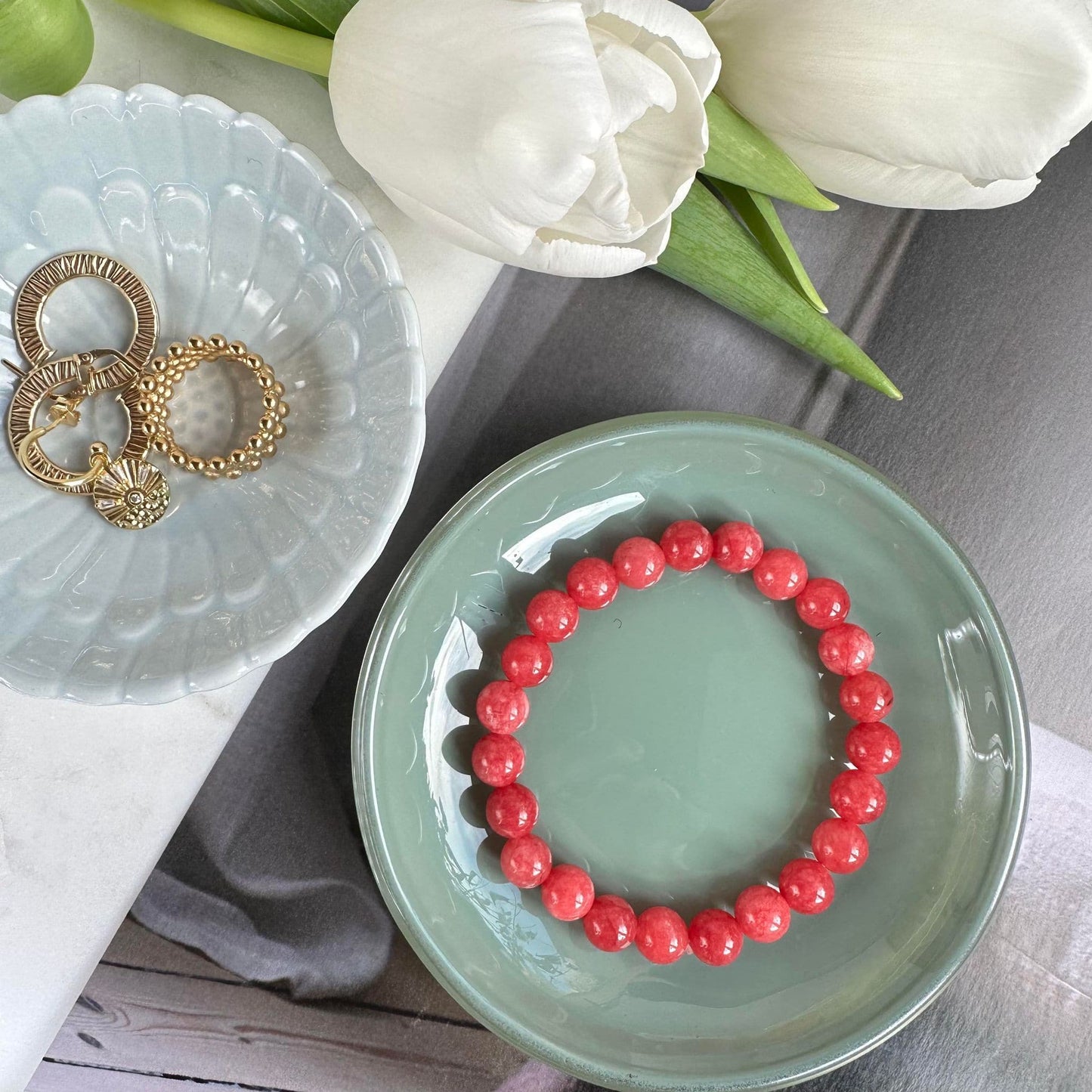 Armbånd Mary Coral - VIAMAJA.DK