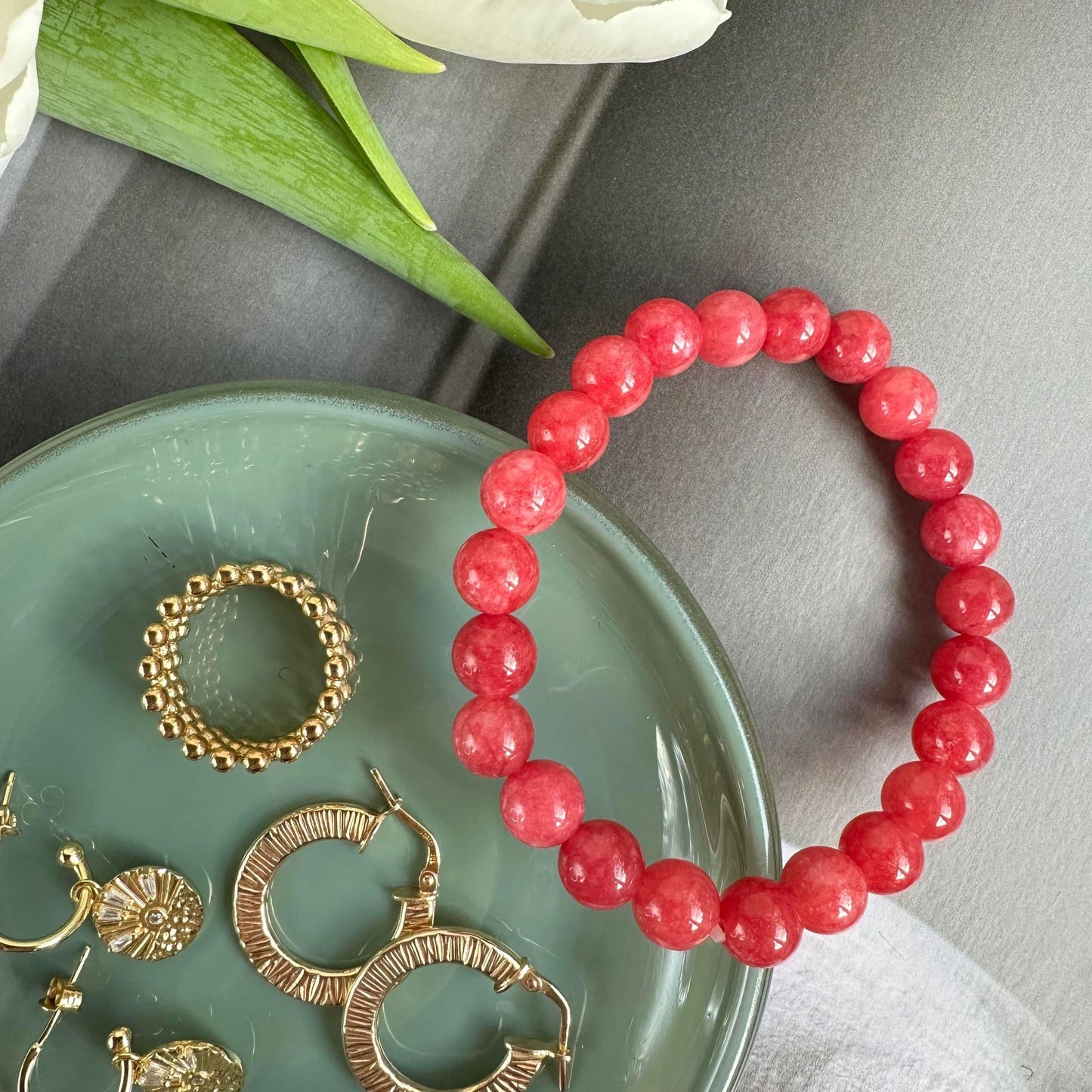 Armbånd Mary Coral - VIAMAJA.DK