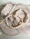 Armbånd Nadia m. 5mm ferskvandsperler – Beige mix - VIAMAJA.DK