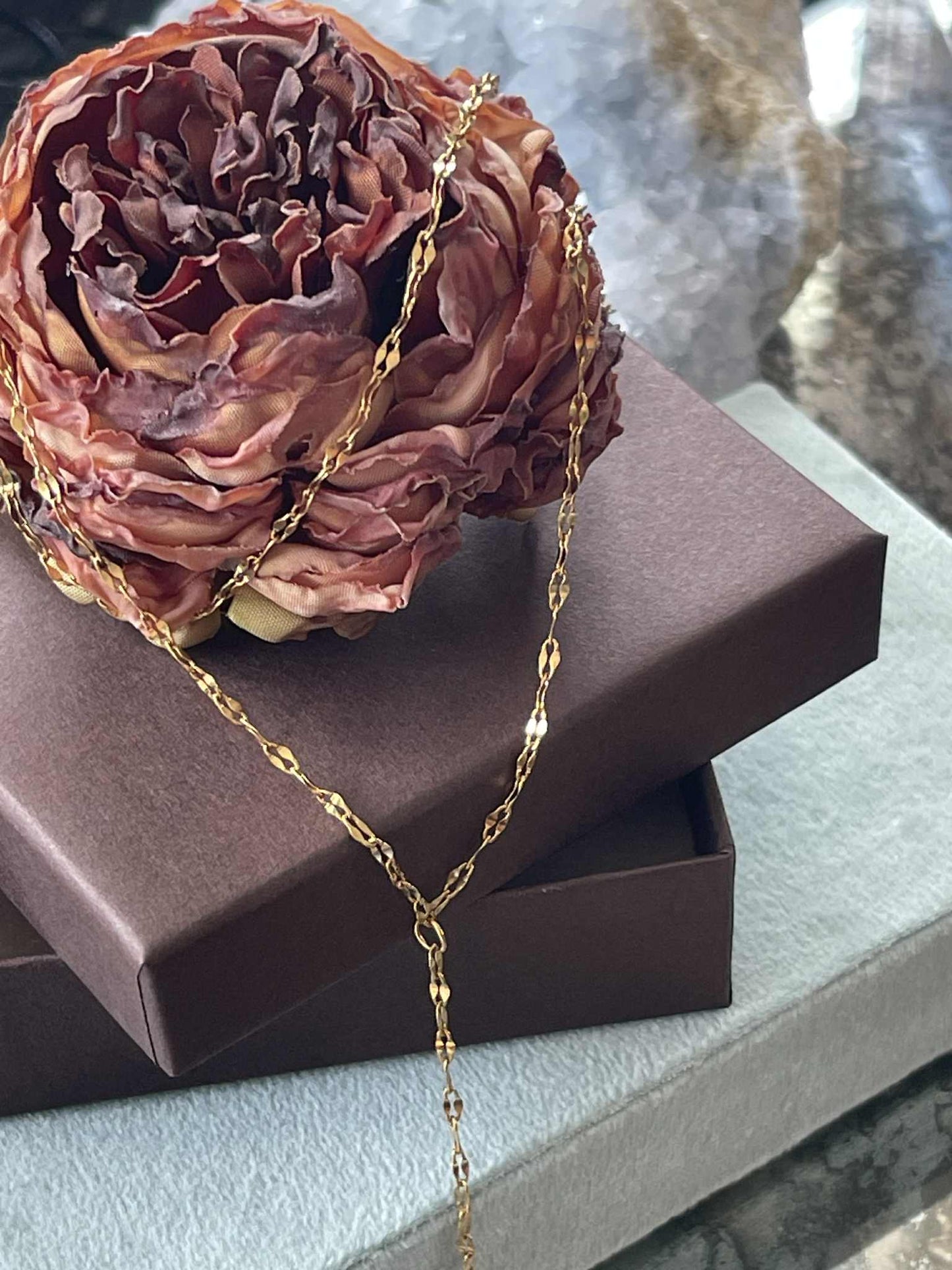 Halskæde Serafina forgyldt