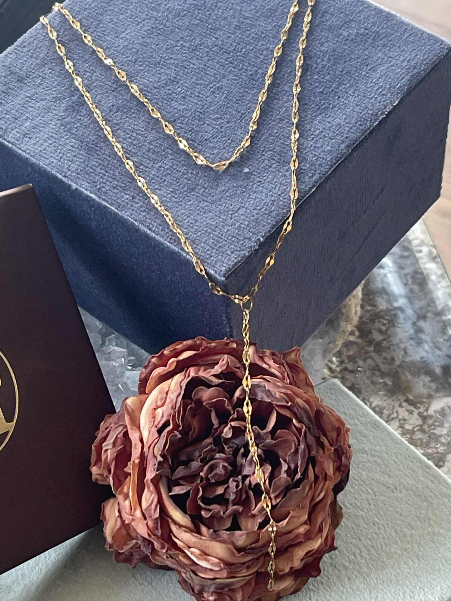 Halskæde Serafina forgyldt