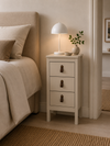 Natbord Madrid med 3 skuffer - Cashmere