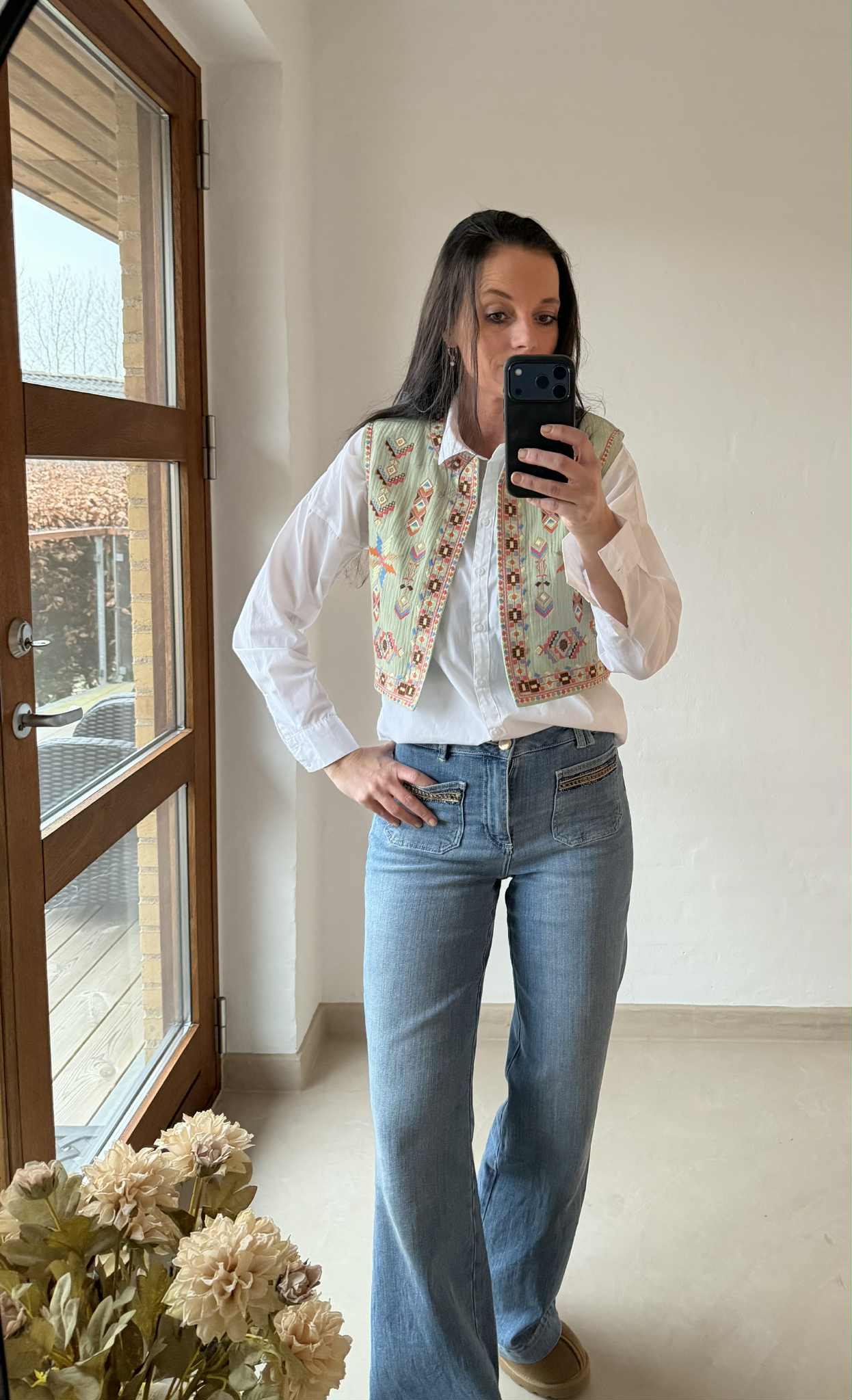Vest Boho mint