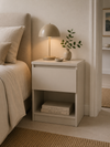 Natbord - cashmere med 1 skuffe
