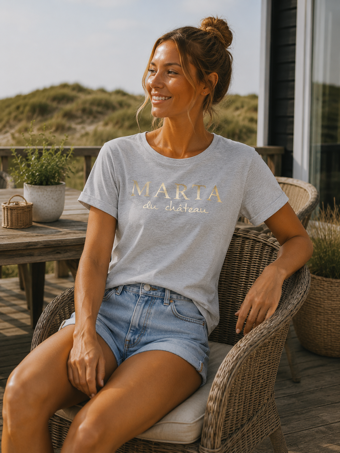 T-shirt Marta Grey Melange