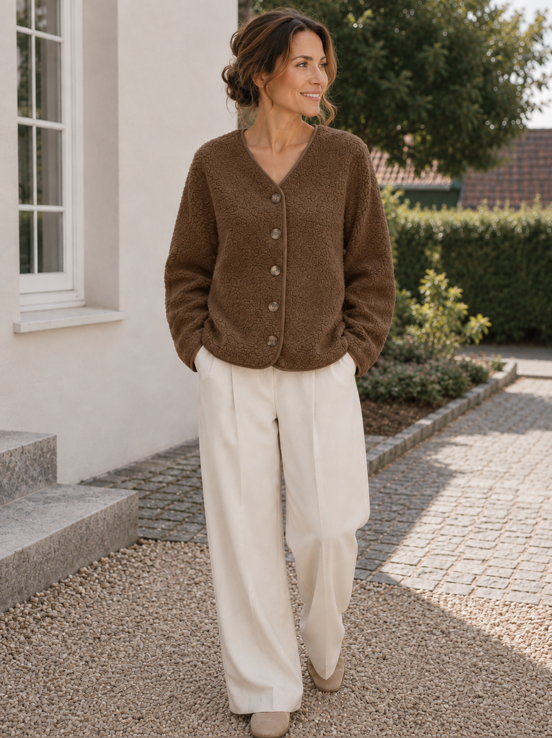 Jakke Fleece brown