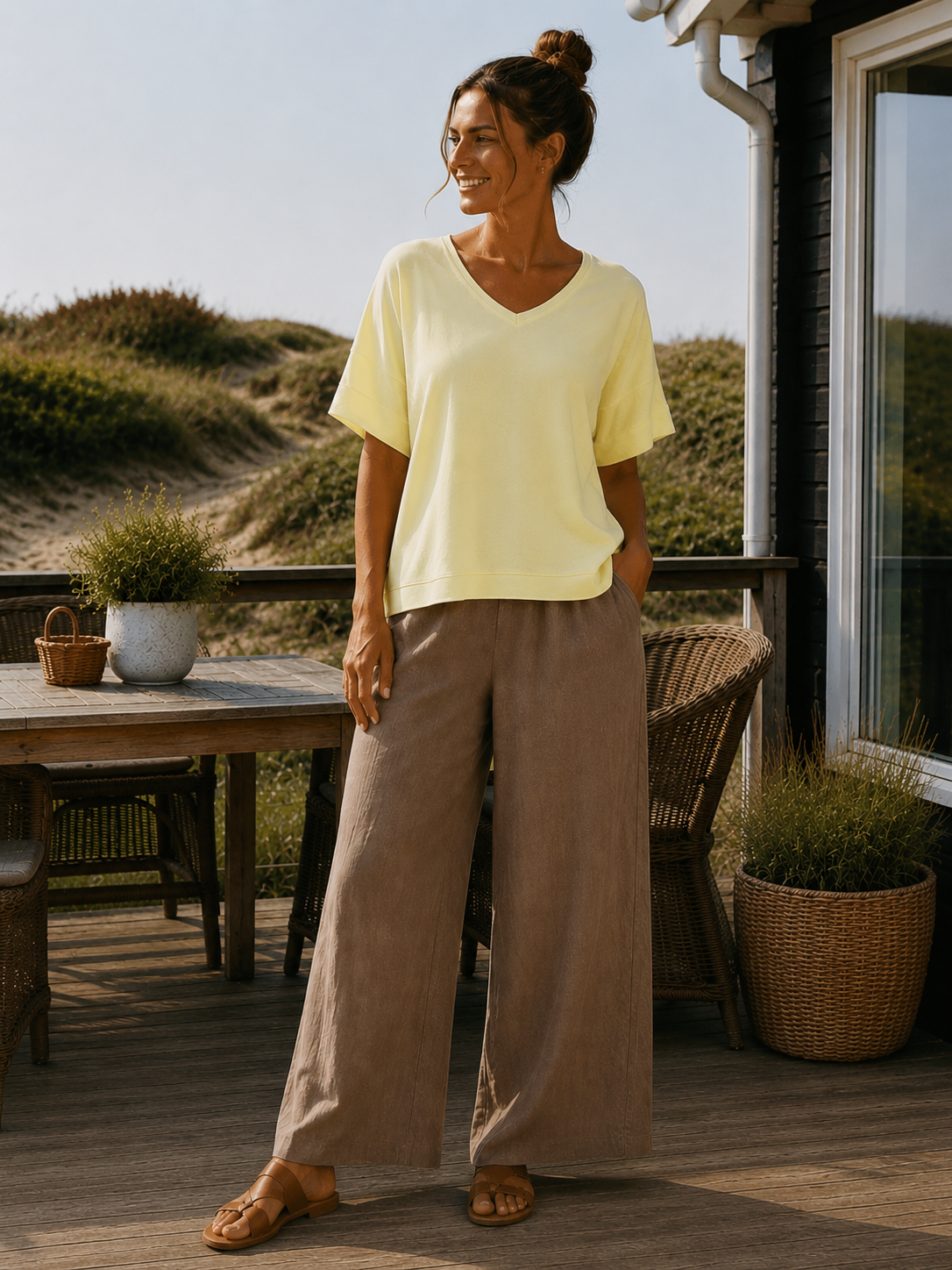 T-shirt yellow Oversize