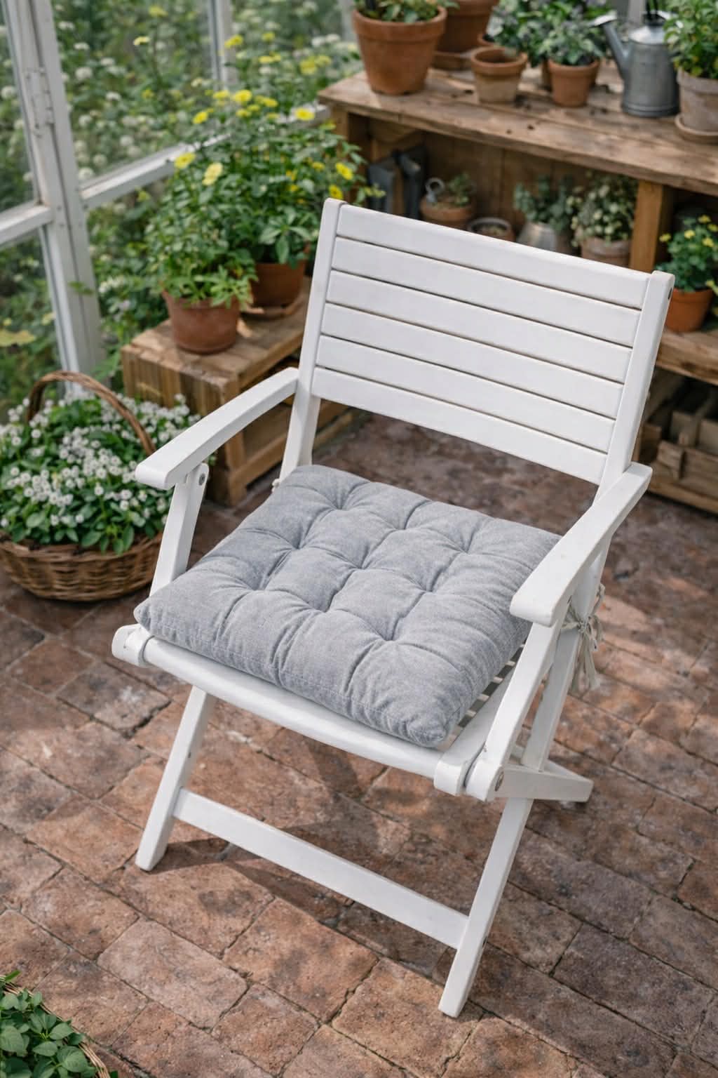 Havehynde futon – Grå 40×40
