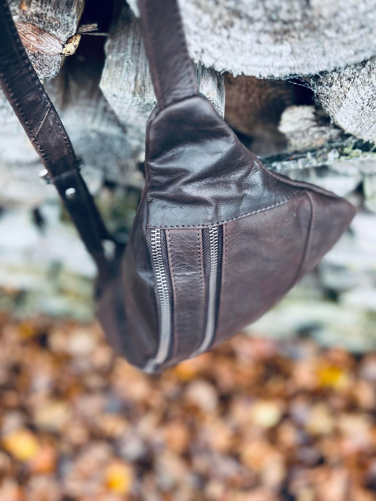 Bæltetaske PERSY med dobbeltlynlås – Winter XL - VIAMAJA.DK