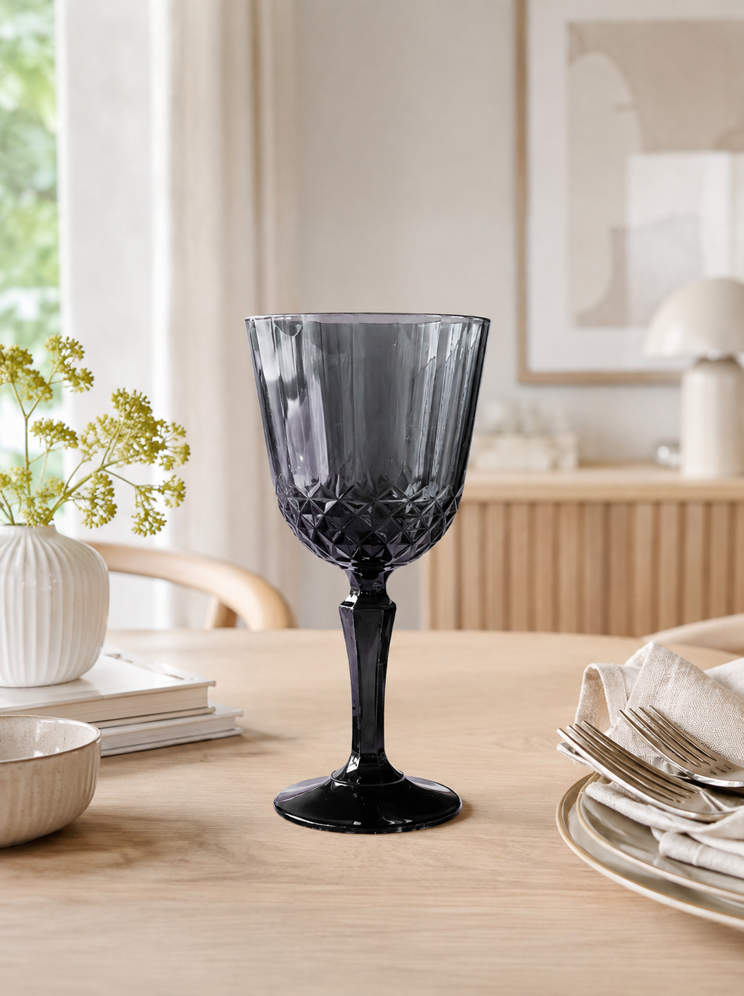 Vinglas Sanna grey