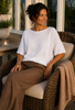 Bluse Sia white – Oversize