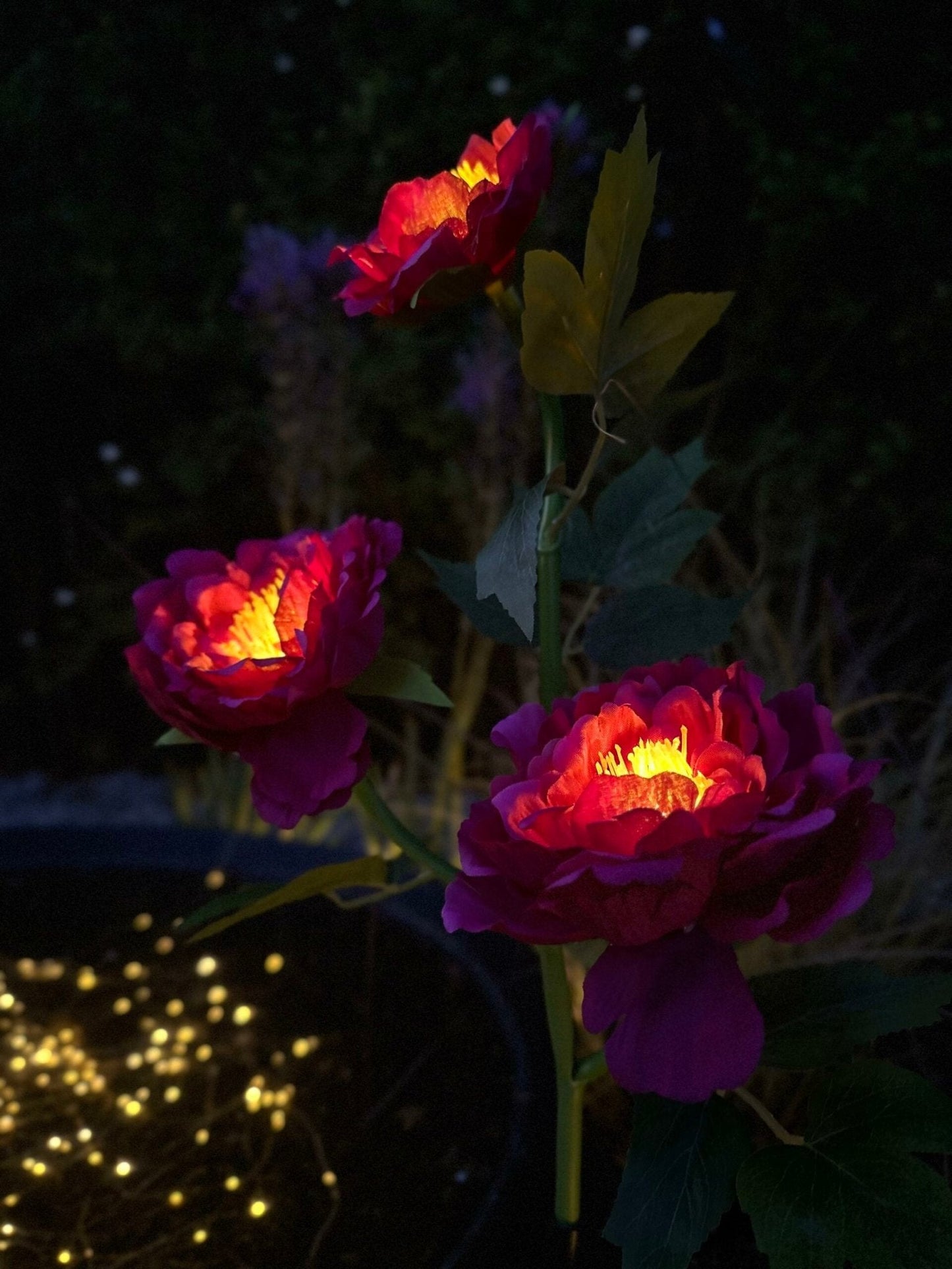 Blomst med solceller – Pink - VIAMAJA.DK