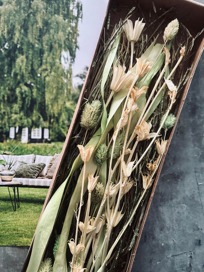 Blomster mix kasser - Natur lime - VIAMAJA.DK