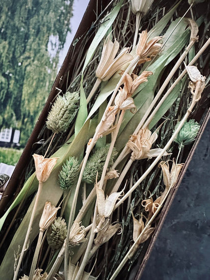 Blomster mix kasser - Natur lime - VIAMAJA.DK