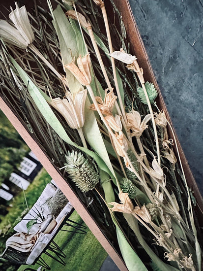 Blomster mix kasser - Natur lime - VIAMAJA.DK