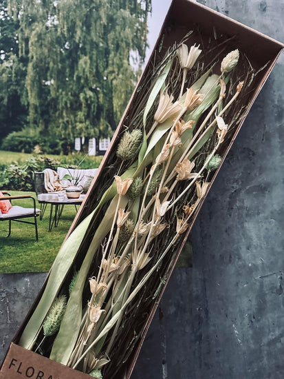 Blomster mix kasser - Natur lime - VIAMAJA.DK