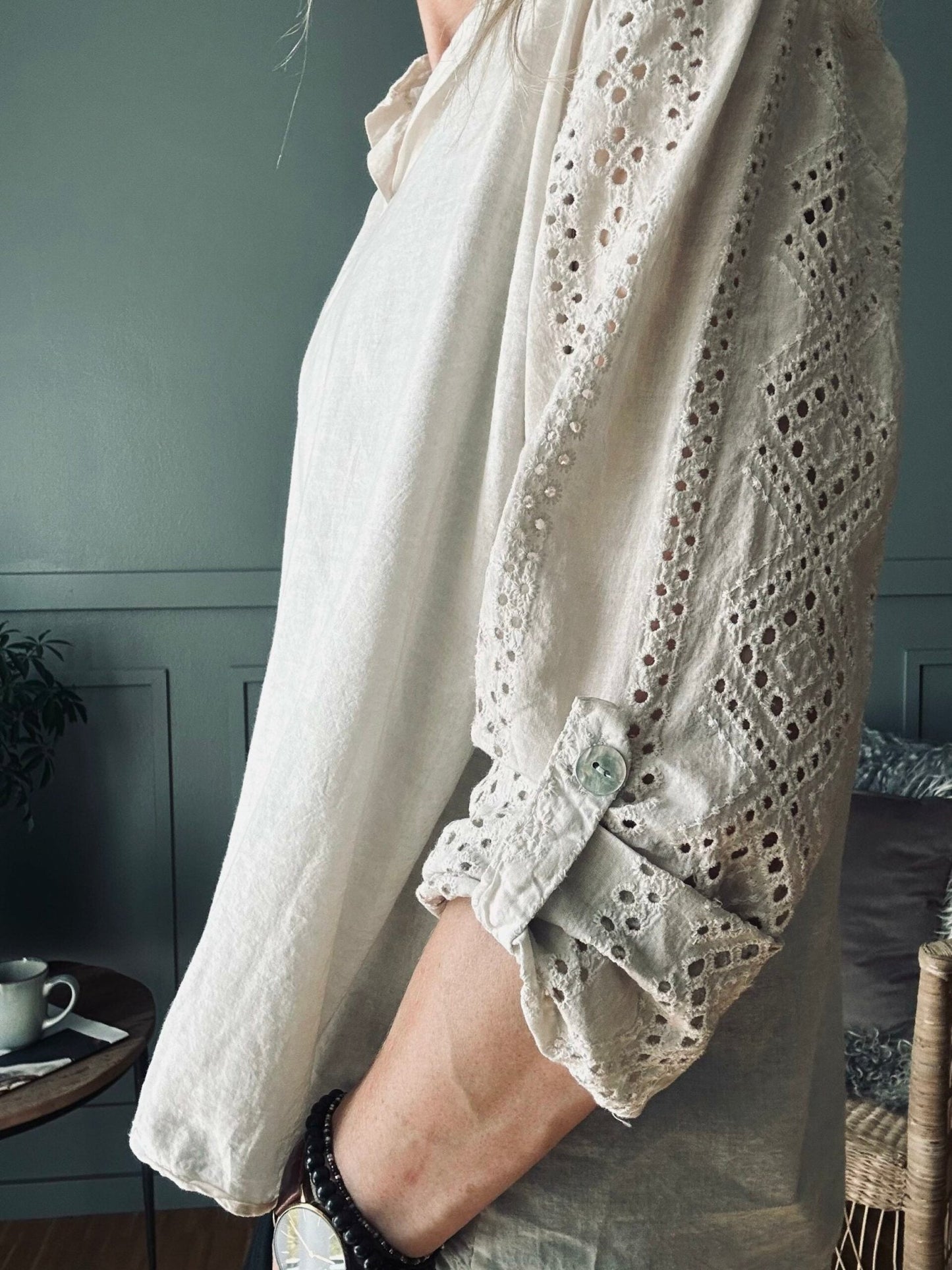 Bluse – Beige Cold Wash - VIAMAJA.DK