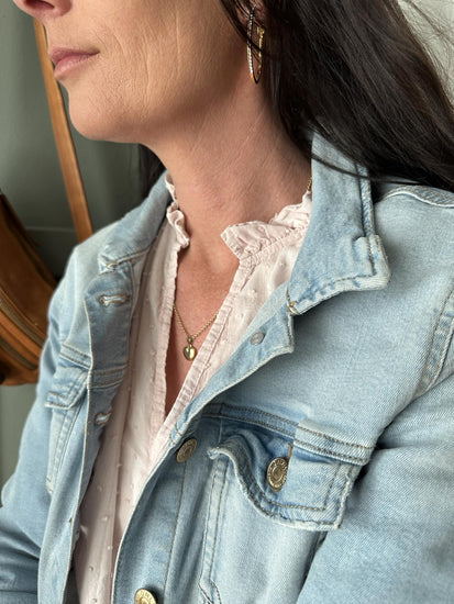 Bluse i let bomuld – Soft rose - VIAMAJA.DK