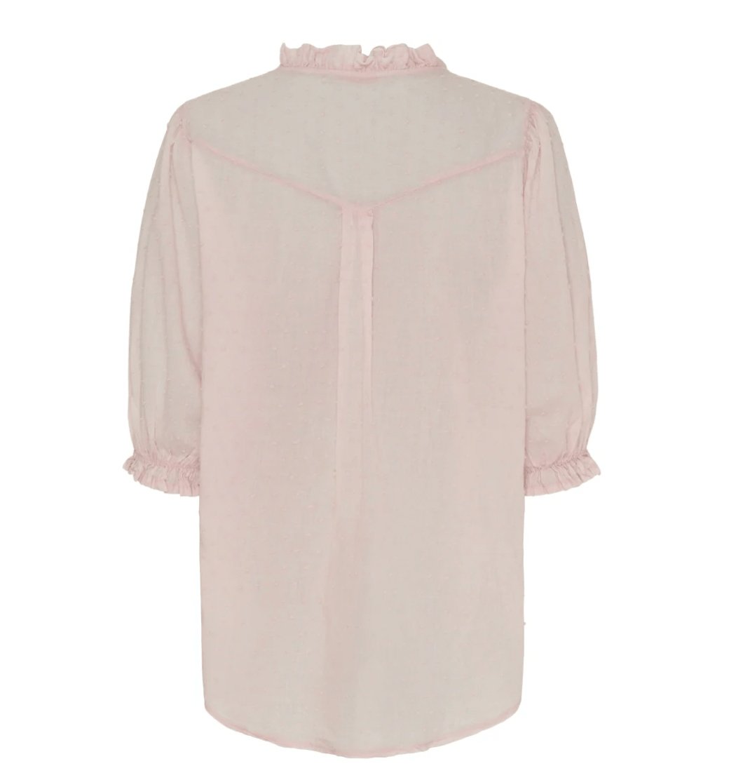 Bluse i let bomuld – Soft rose - VIAMAJA.DK