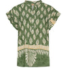 Bluse med flæsekant – Green Nadia